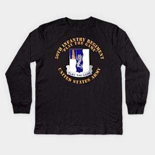 DUI - 50th Infantry Regiment - Play the Game Kids Long Sleeve T-Shirt